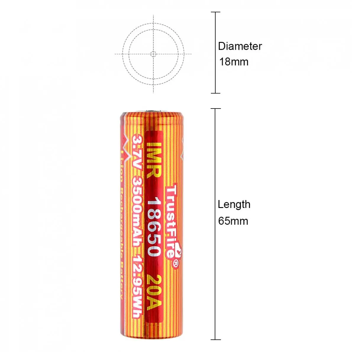 2 шт./лот 18650 Батарея 3 7 V 20A 3500mAh литий ионная аккумуляторная батарея с