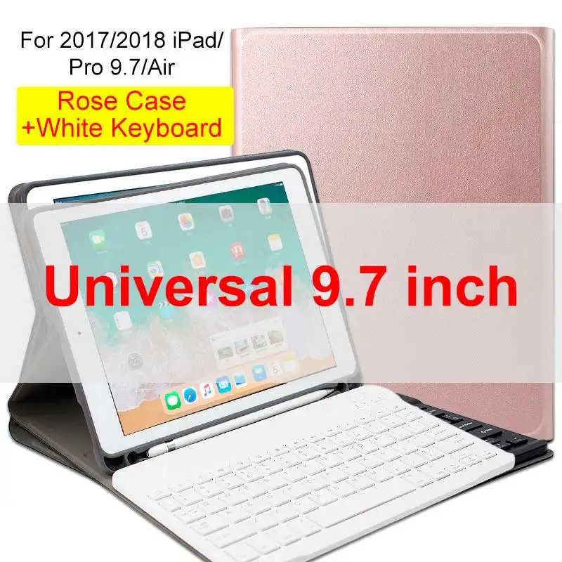 Universal 9.7 inch 3 WOWCASE клавиатура для iPad Pro 11 чехол Магнетическое умное Беспроводной Bluetooth клавиатура для iPad 11/12. 9/9. 7 дюймов чехол s Беспроводной клавиатура - Цвет: Universal 9.7 inch 3