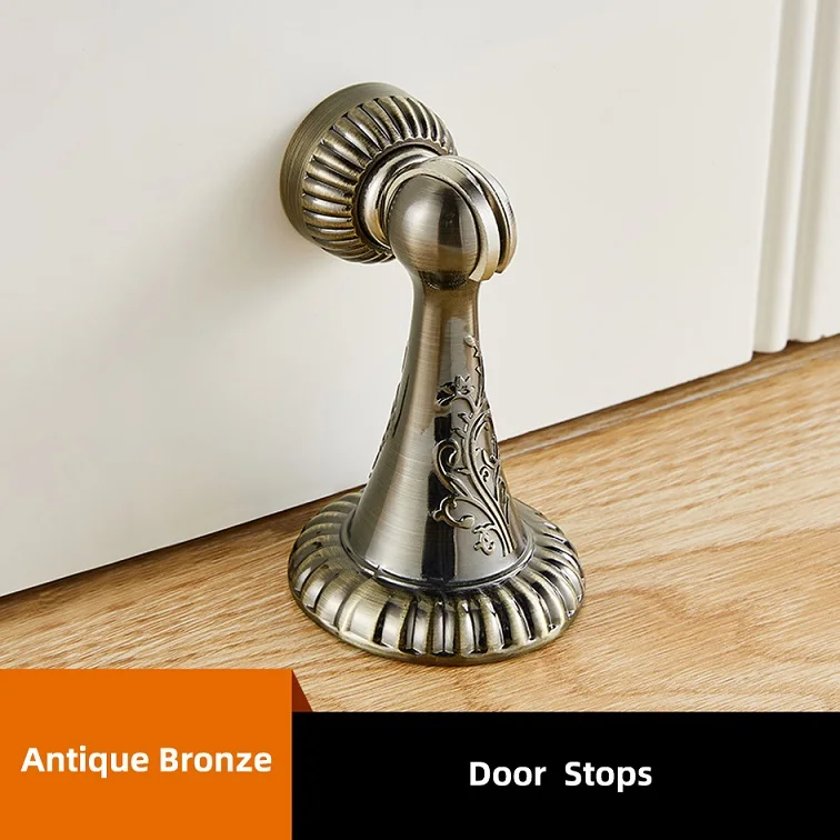 1pc Antique Bronze 1 шт. мощный магнитный дверной ограничитель, фиксатор для двери, держатель для двери, инструмент для дверного стопа для домашнего офиса - Цвет: 1pc Antique Bronze