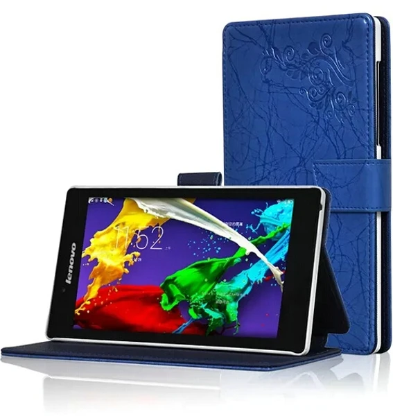 Высококачественный Роскошный чехол книжка с модным принтом для Lenovo Tab 2 Tab2 A7 30 30HC
