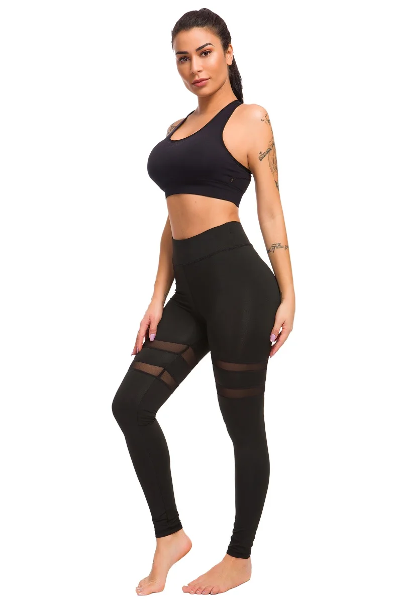 Новинка женские штаны для йоги спортивные Леггинсы с контролем живота фитнеса