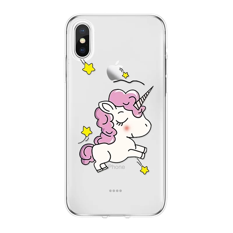 djq1pang Чехол с единорогом для iPhone 11 Pro XS Max XR 5 SE 6 S 7 8 Plus X для Xiao mi Red mi S2 7A K20 Note 5 6 7 8 Pro mi A3 9 SE 9T TPU чехол - Цвет: djq1pang
