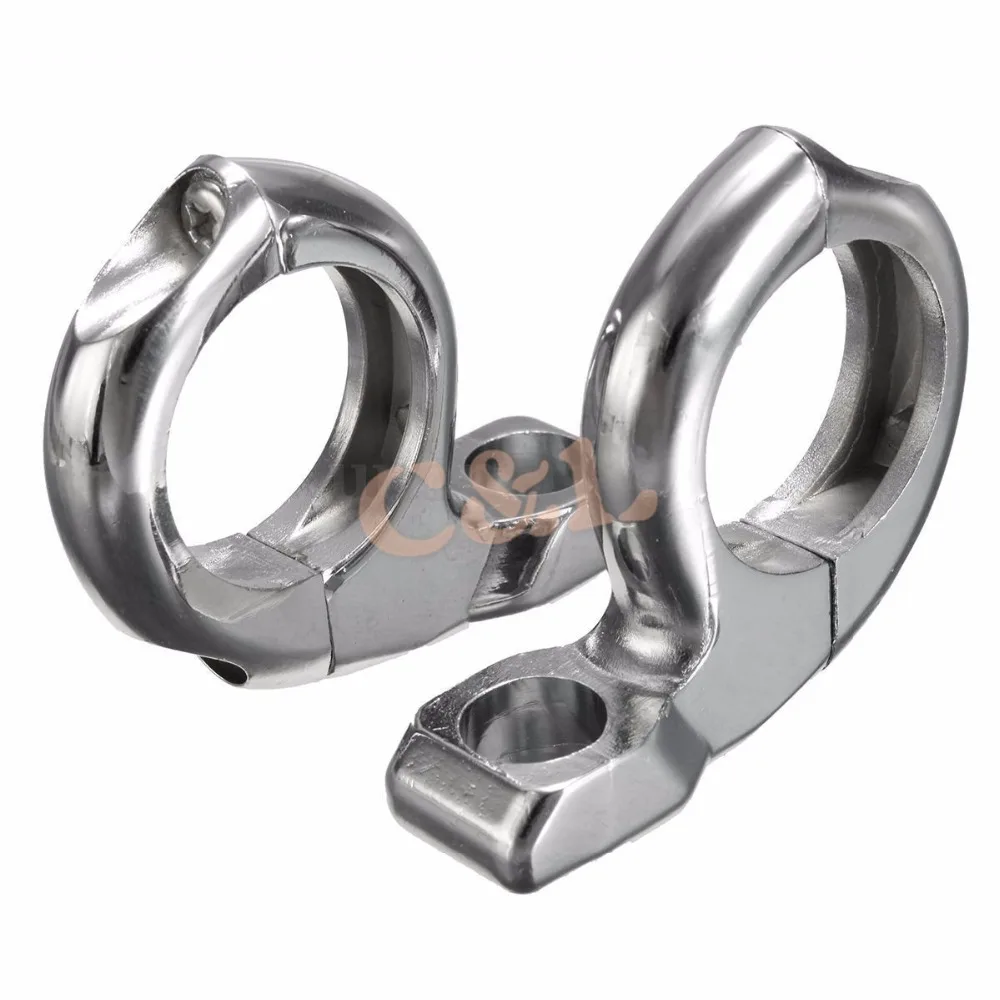 Хромированный зажим для руля поворотного сигнала 1 'ཕ мм крепление адаптера