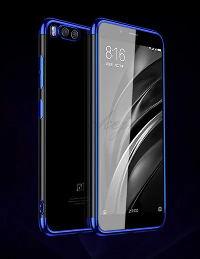 ANXM мягкий чехол TPU для Xiaomi mi A1 A2 mi x 2 mi x 2 S ультра тонкий прозрачный покрытие сверкающий чехол для Xiaomi mi 5X A1 6X A2 - Цвет: Blue