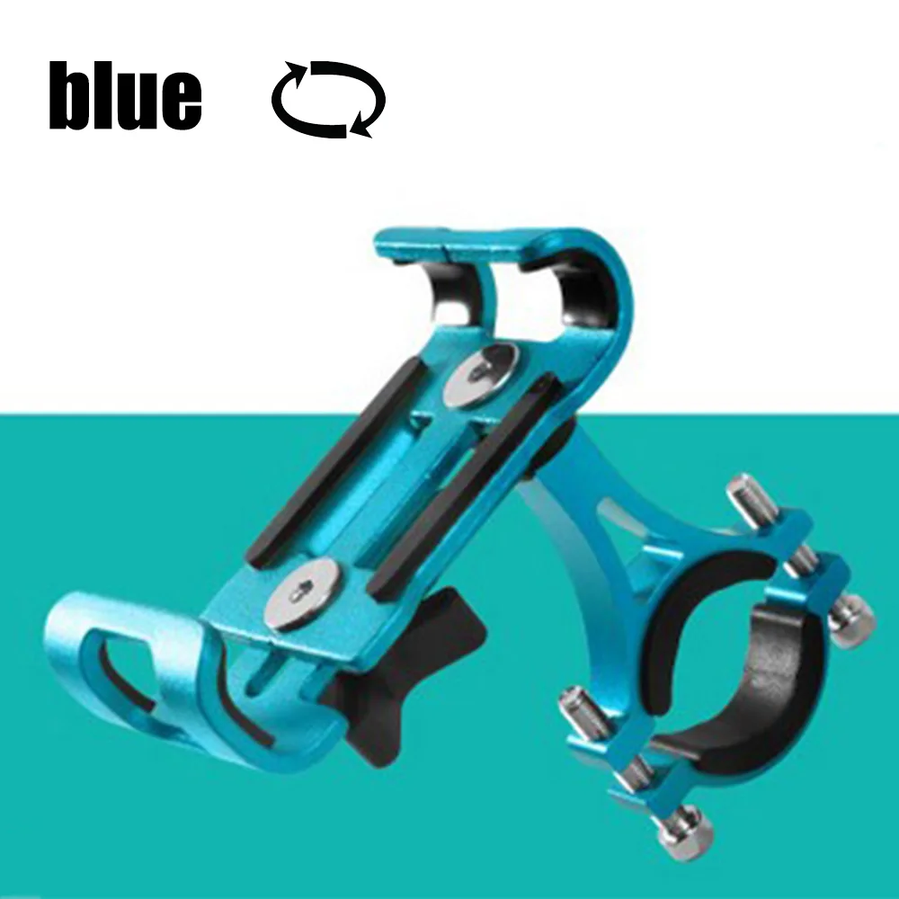 Blue-Rotatable Вращающийся держатель для велосипеда из алюминиевого сплава 3,5-6,", держатель для мобильного телефона с gps, держатель для велосипедного телефона, крепление для велосипедного кронштейна - Цвет: Blue-Rotatable