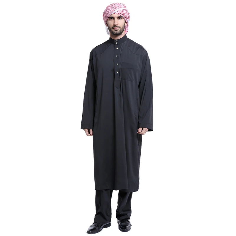 Мусульманская Арабская Мужская Тауб Thawb Caftan мусульманская одежда для мужчин