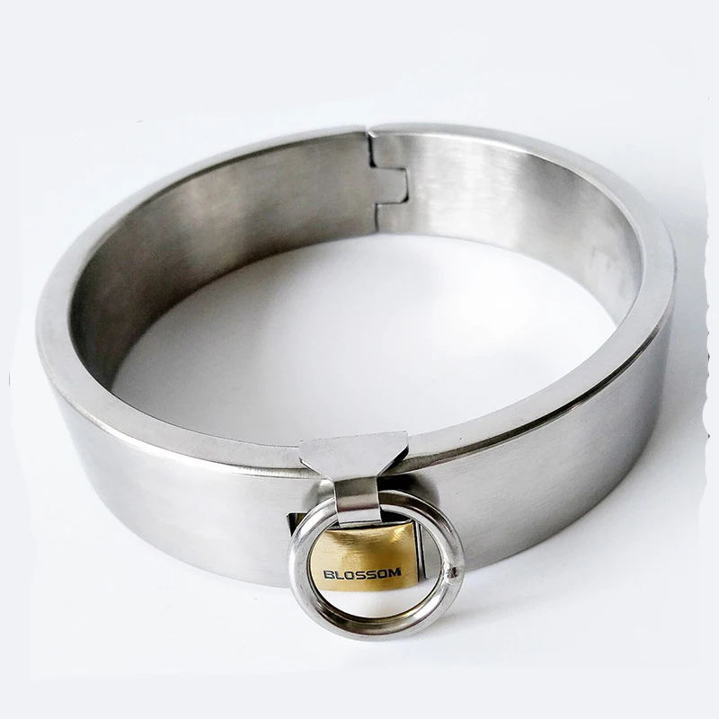 Ошейник БДСМ из нержавеющей стали ошейник для интима серебристый цвет Невидимка