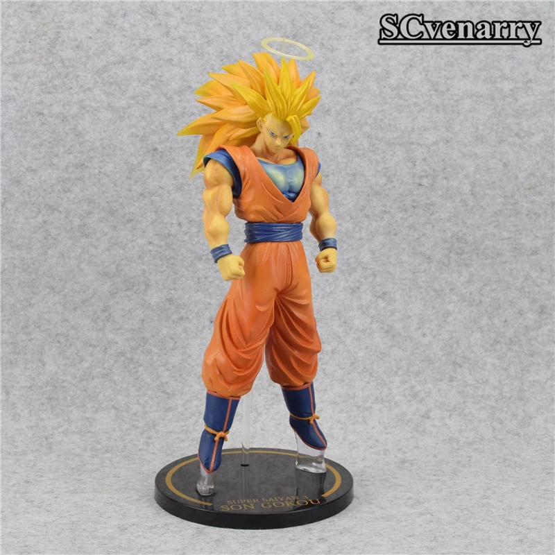 Аниме Dragon Ball Z Heroes Super Saiyan 3 Son Goku ПВХ фигурка коллекционная игрушка 30 см | Игрушки и