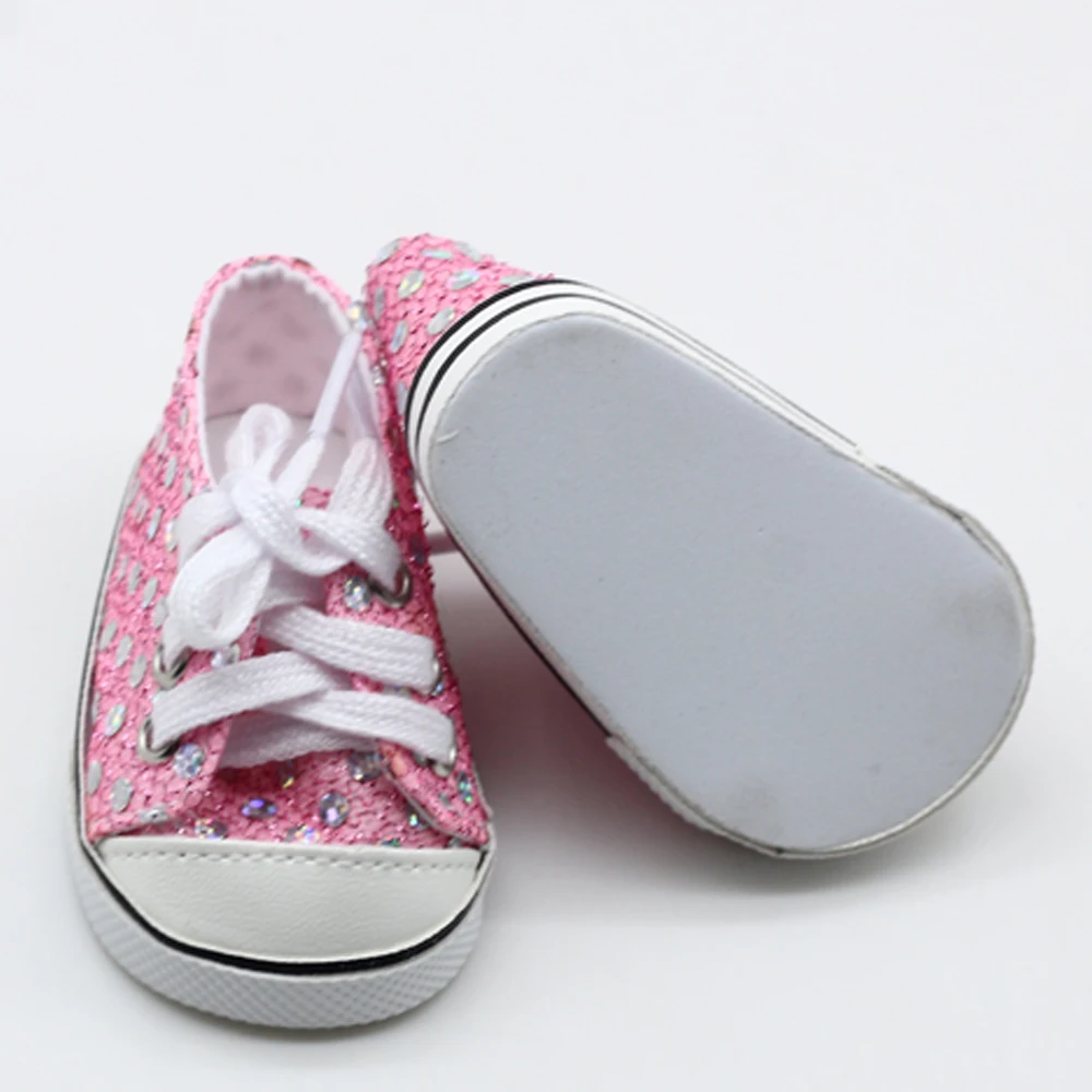 Розовая модель для 18 дюймовой куклы ручной работы кроссовки девочек аксессуары