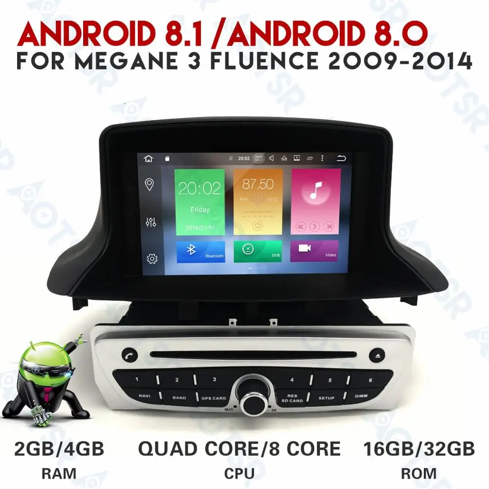 Новый автомобильный радиоприемник Android 9 0 CD плеер для Renault Megane 3 Fluence 2009 2014 GPS