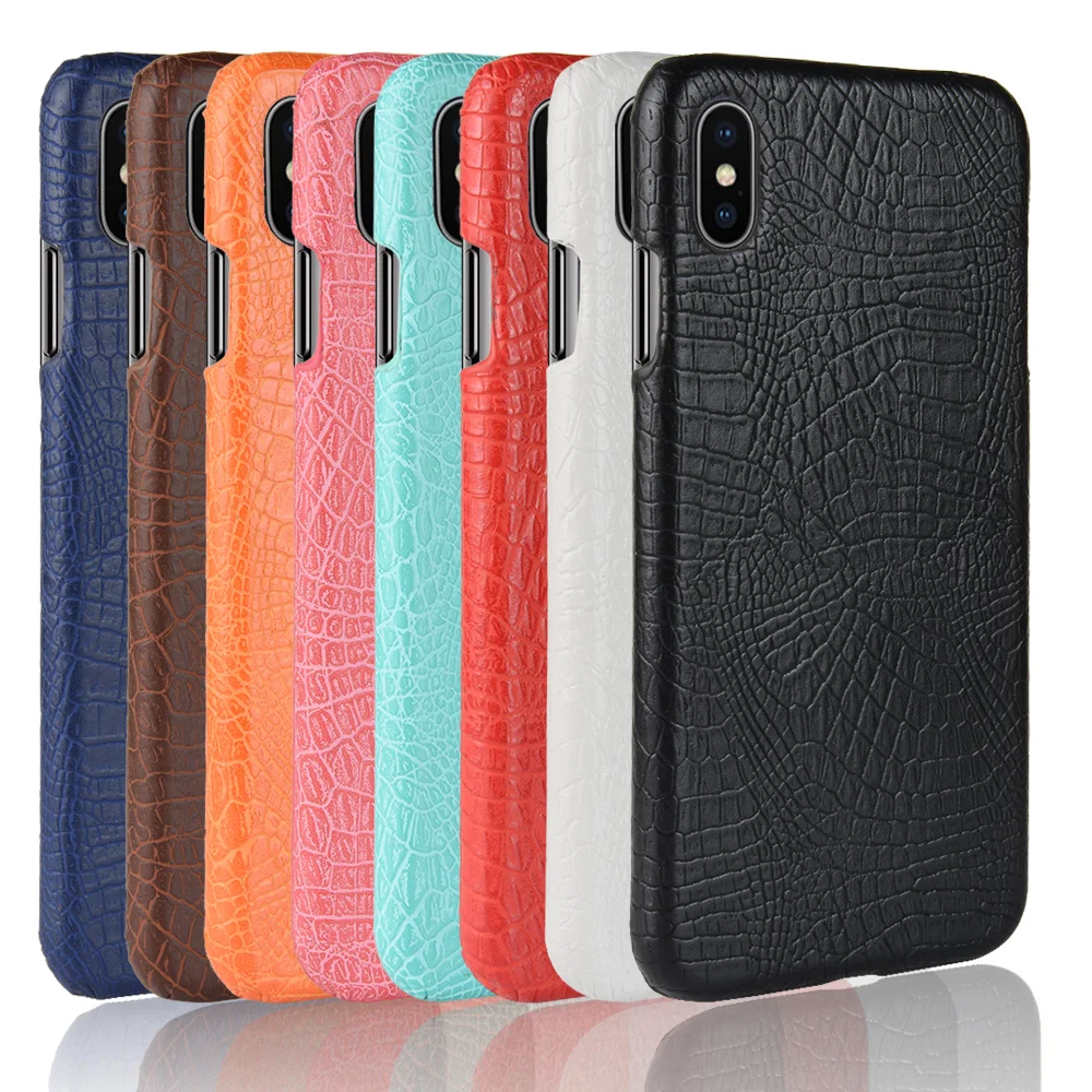Роскошный крокодиловый Змеиный кожаный чехол для iphone XS максимальный X XR с узором |