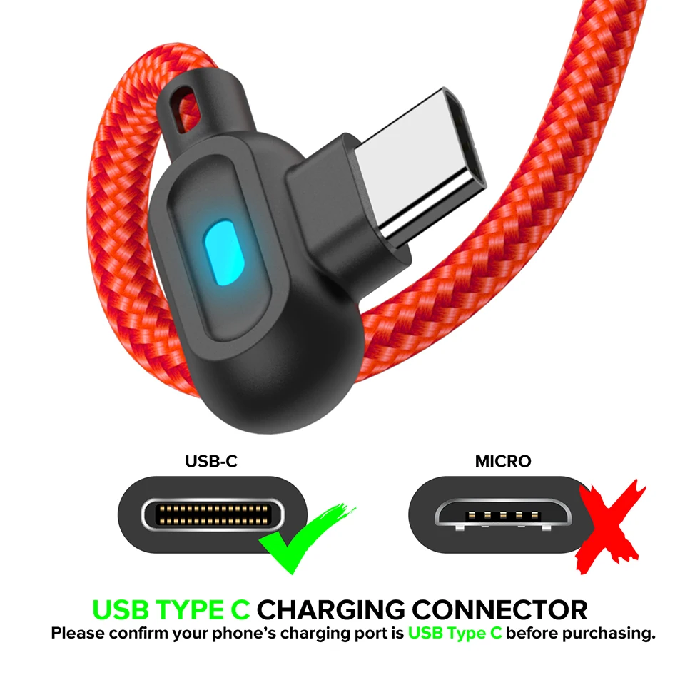 3A Fast Charging USB Type C Cable for Xiaomi Redmi Note 7 Nylon Type-C Quick Charge Cord for Oneplus LG HTC USB-C Data Sync Wire