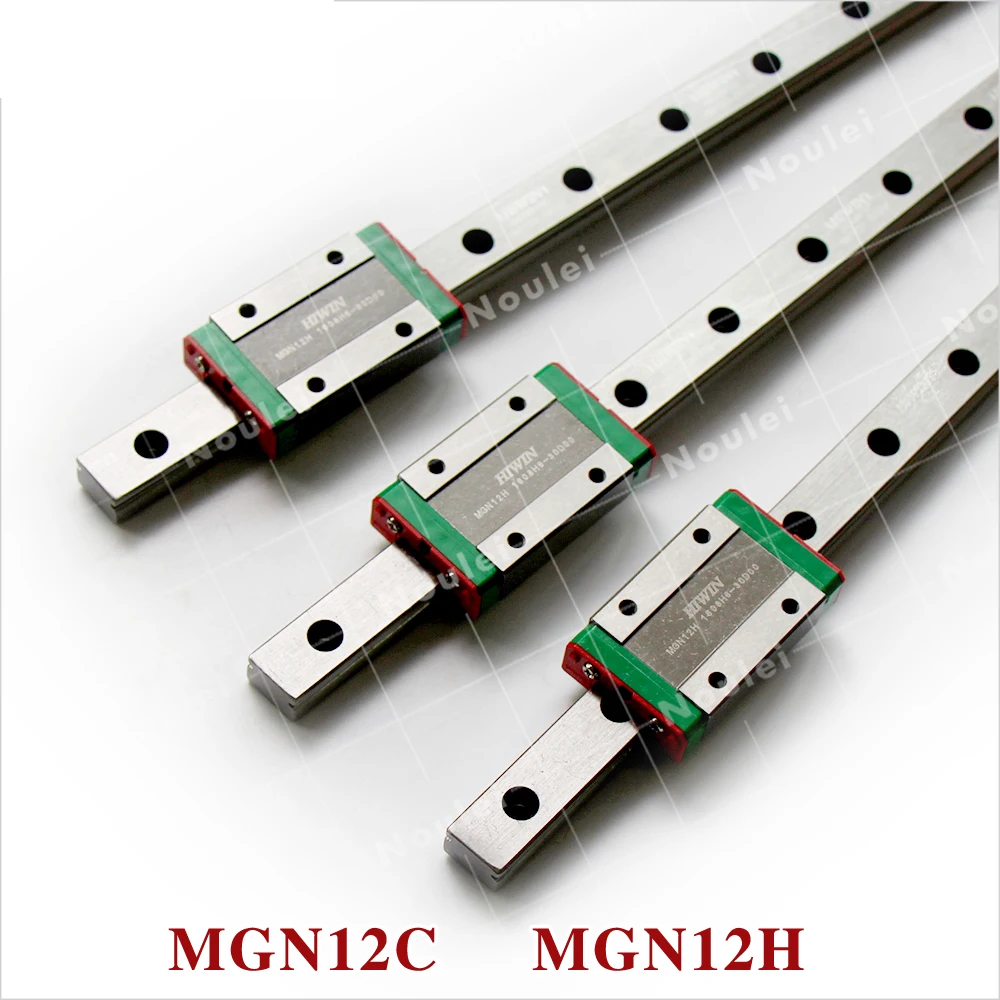 MGN12 HIWIN линейные направляющие рельсы 12 мм 3 шт Мини MGN 12 MGN12C MGN12H 350 мм 400 мм 450 мм MGN-12H с блоком для 3d принтера