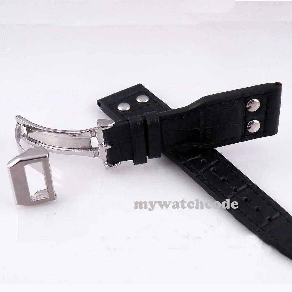 Ремешок для часов ST18 из натуральной кожи с заклепками 24 мм|st18|straps shortsstrap cord |