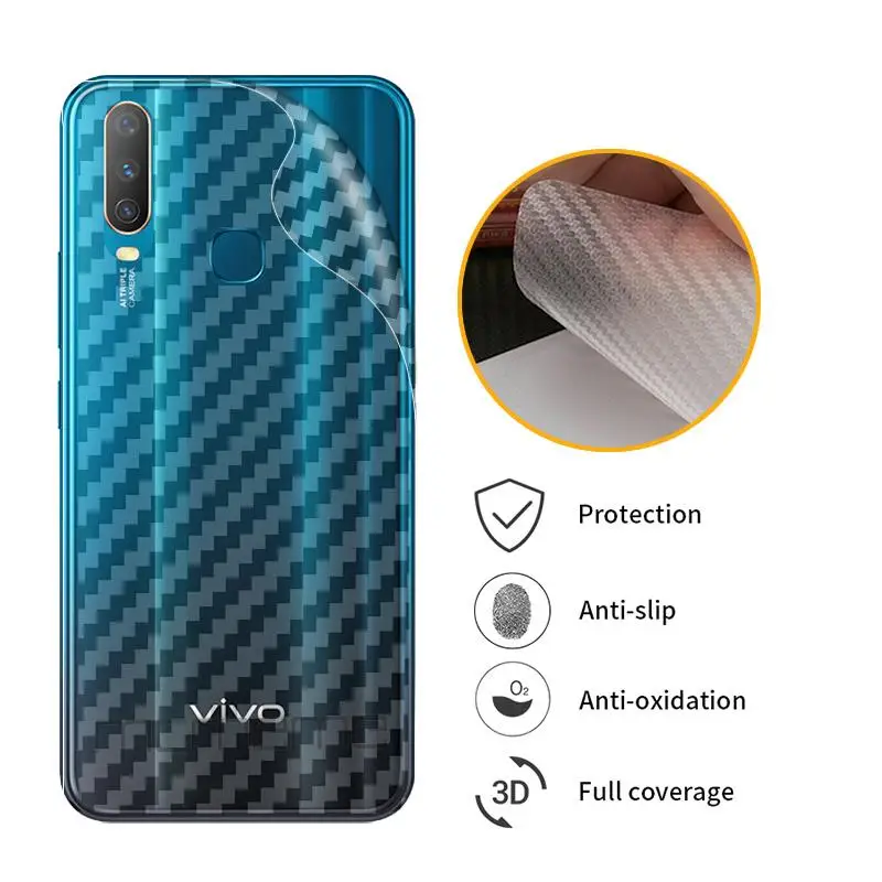 3D защитная задняя пленка из углеродного волокна для VIVO Y15 Y17 Y71 Защитная vivo Y 15 17 71 |