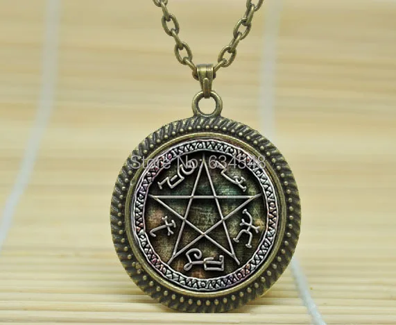 1pcs Supernatural Devils Trap pendant jewelry Glass Cabochon Necklace A3929 | Украшения и аксессуары