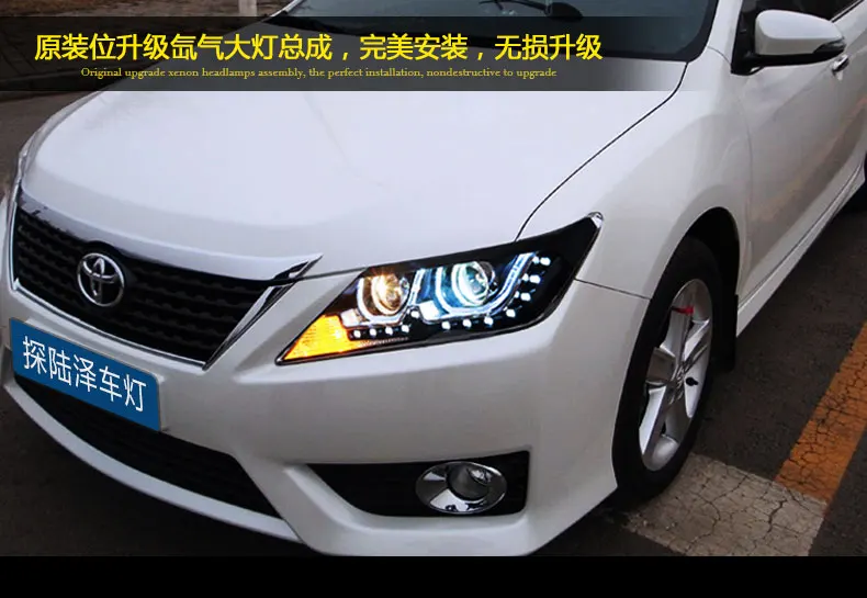 Автомобильный Стайлинг для Toyota 2012- фара Camry светодиодная фара дальнего света Camry светодиодный DRL hid аксессуары для фар