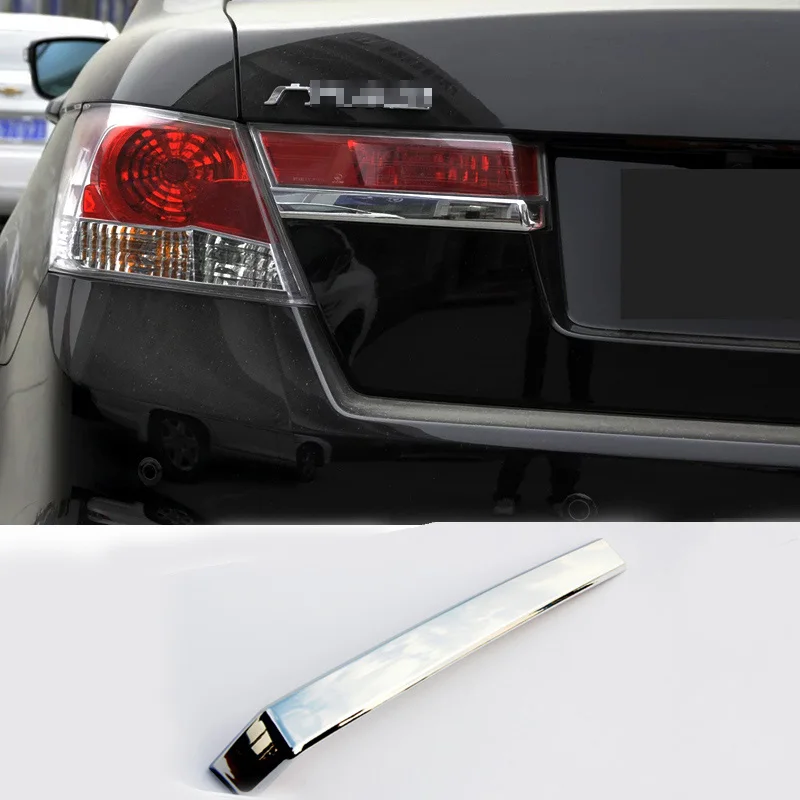Для Honda Accord 2008 2009 2010 2011 2012 2013 ABS задний светильник абажур для лампы с металлическим каркаксом отделка хвост светильник бровей Стикеры автомобильные аксессуары 2 шт