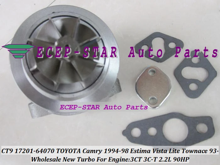 Бесплатная доставка турбокартридж CHRA Core CT9 17201 64070 для TOYOTA Camry Estima Lite TownAce Vista 3CT 3C T