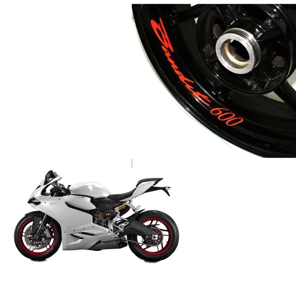 

A set of 8pcs high quality motorcycle wheel decals waterproof Reflective stickers rim stripes For SUZUKI BANDIT 600 BANDIT600