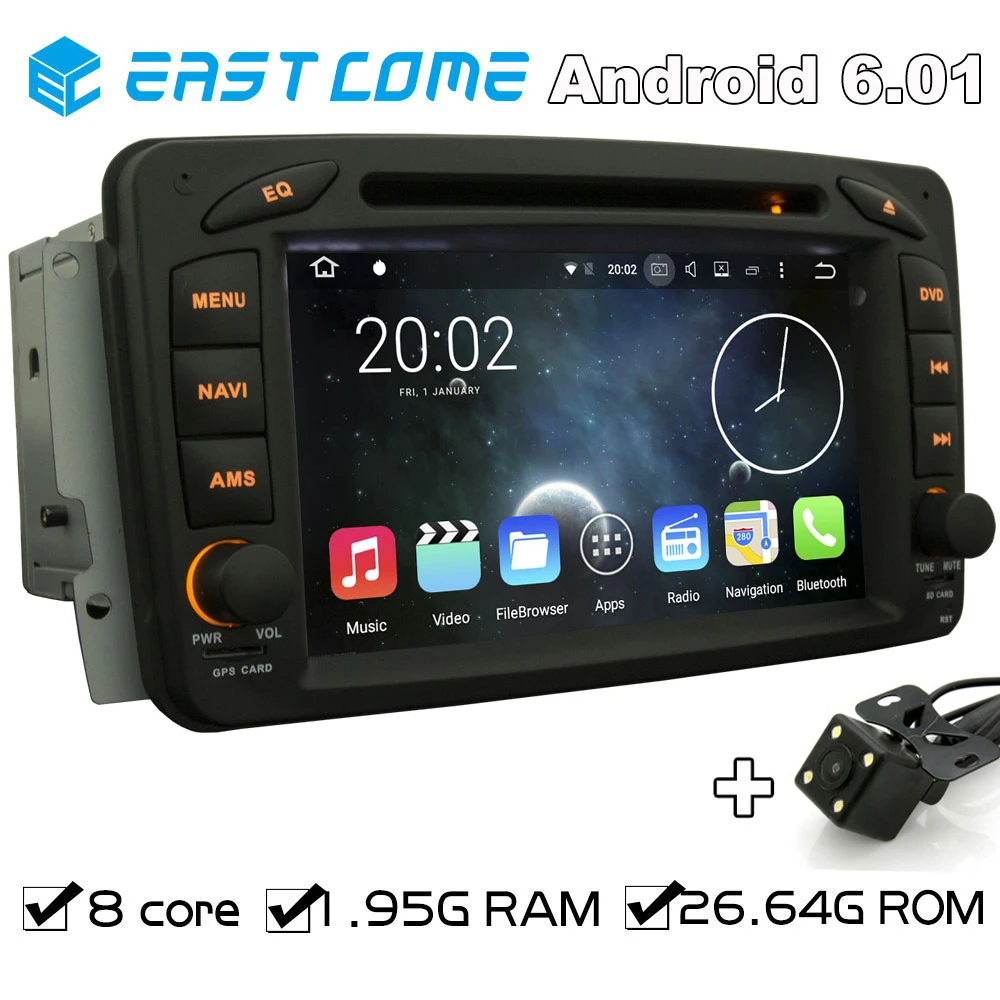 Чистый Android 6 01 автомобильный DVD для MERCEDES BENZ W203 S203 C209 W209 W163 W168 виано Вито W639 W463 с Octa