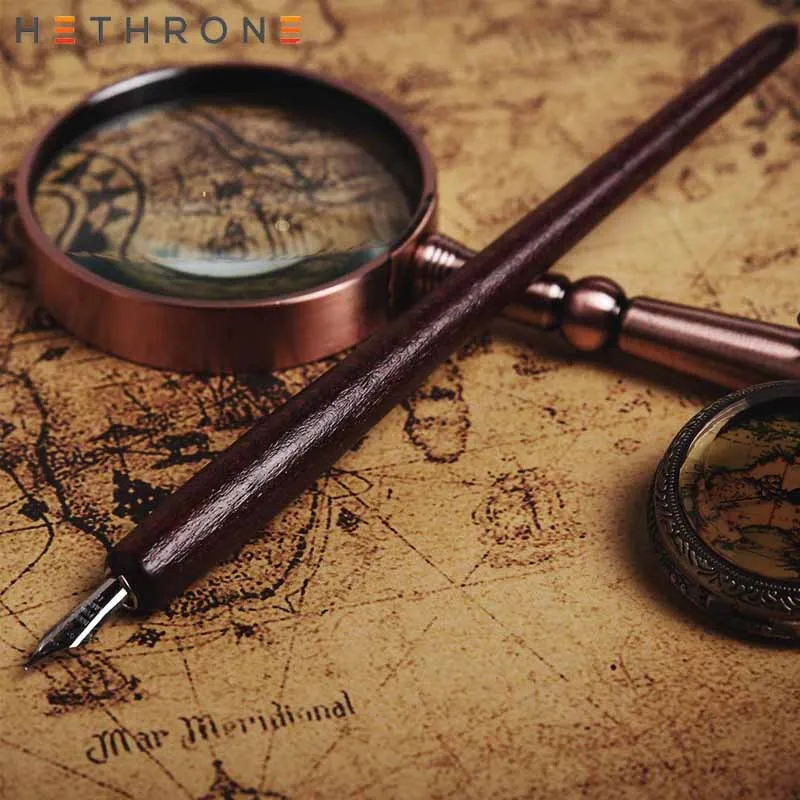 Hethrone деревянная каллиграф авторучка винтажная Гарри Волшебная Подарочная