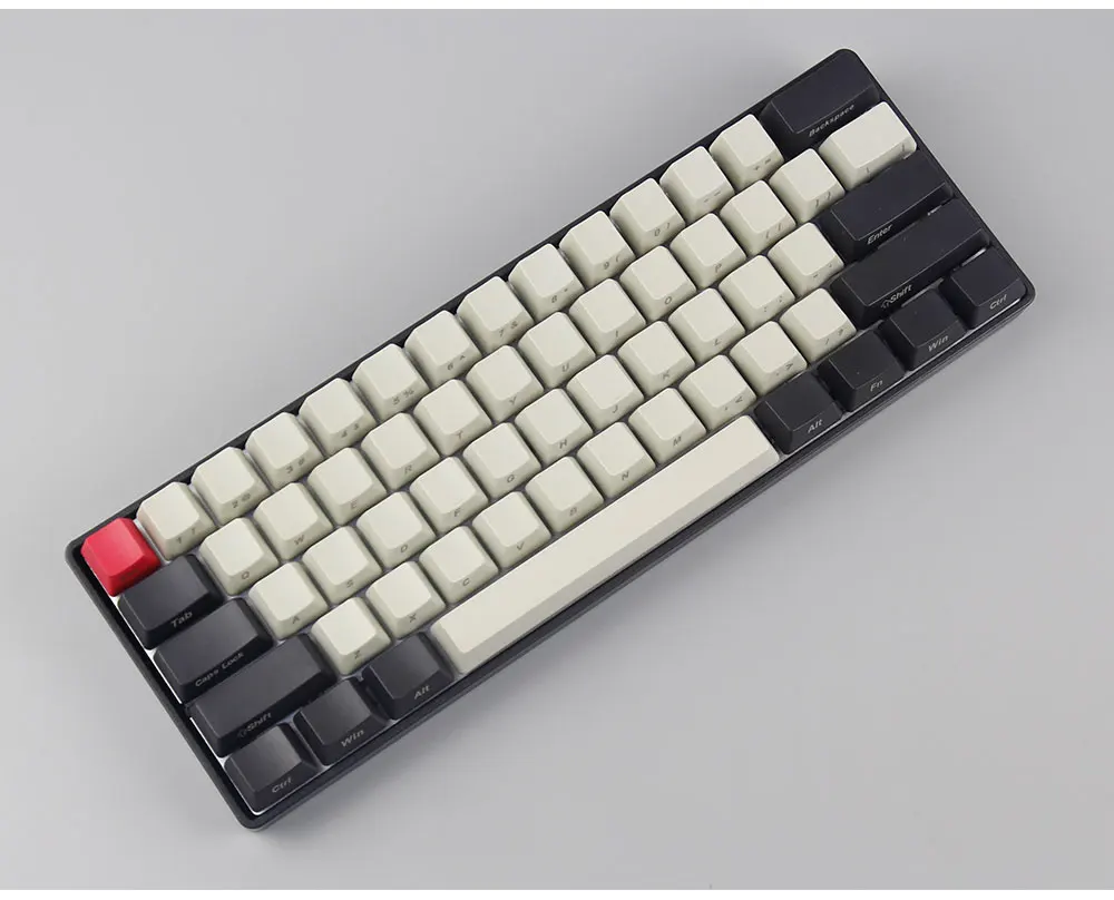 Боковая печать 60 OEM профиль толстые pbt брелки смешанные цвета для mx Переключатель механическая клавиатура GH60 покер 61
