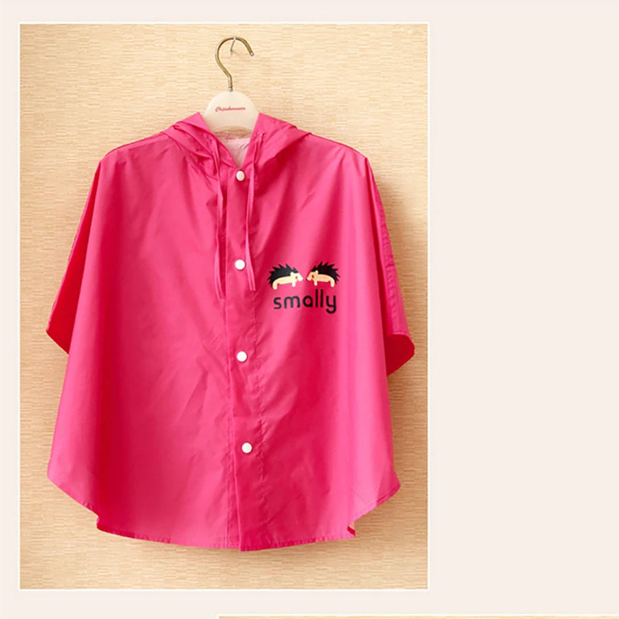 Дождевик для мальчиков пончо водонепроницаемый дождевик девочек детский