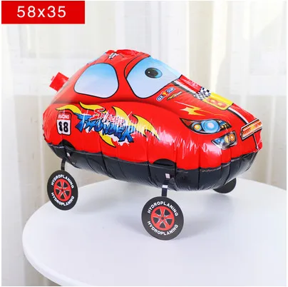 car red Единорог вечерние 3D Diy воздушные шары в форме единорога милый Радужный Единорог стоящий воздушный шар фольги Воздушные шары Дети Взрослые события Декор для вечеринки в честь Дня Рождения - Цвет: car red