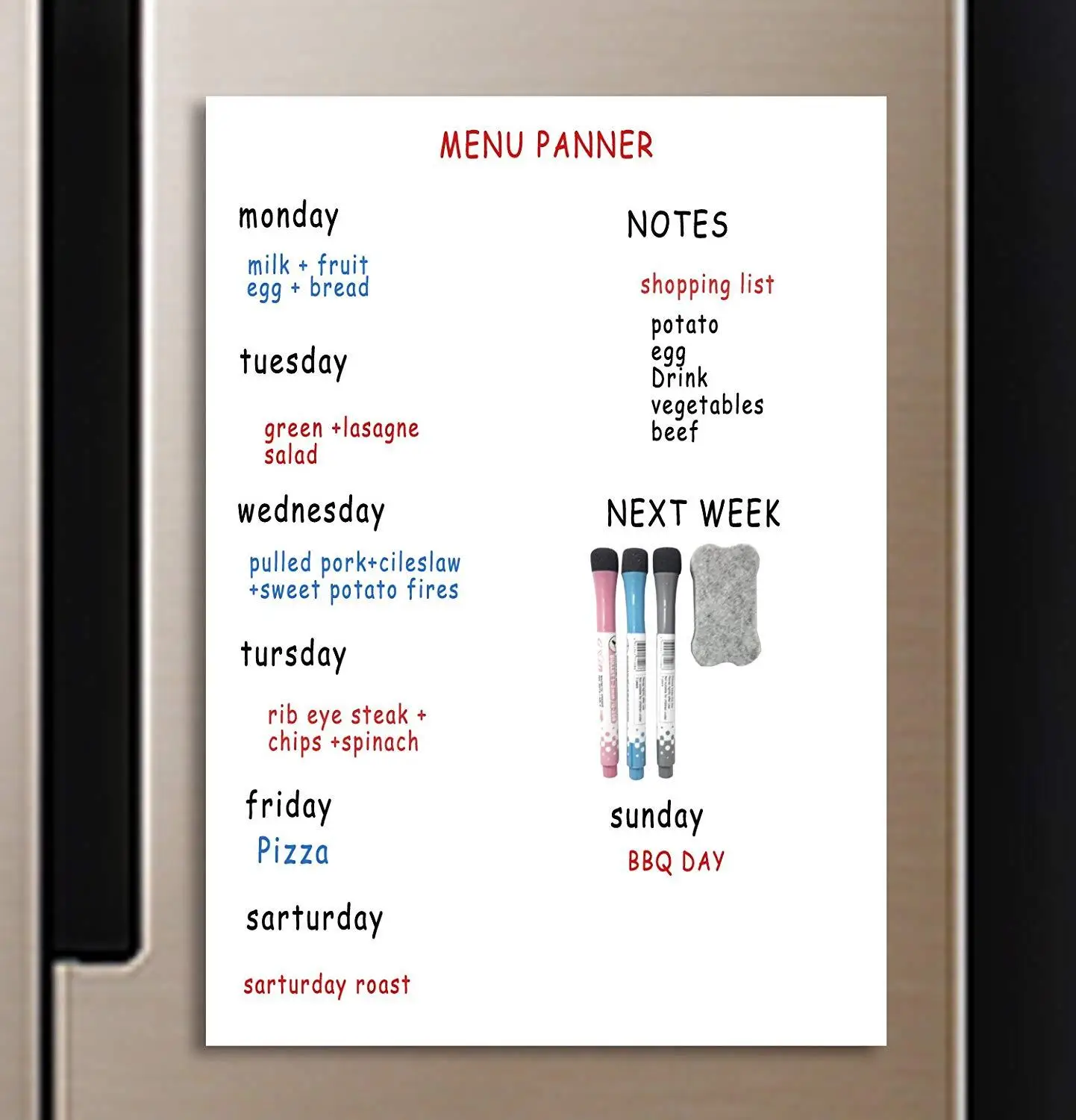 Магнитный календарь A3 для холодильника-белая доска для холодильника-идеальный планировщик, кухня, офис, с 3 ручками от AliExpress WW