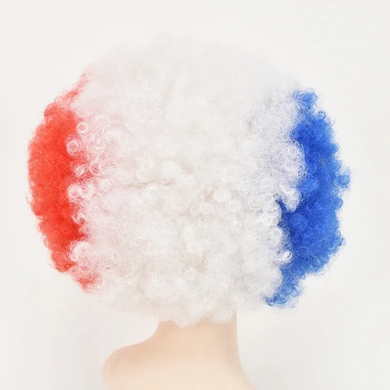 

New Curly Football fans Clown Cosplay Peluca headwear Halloween Joker droll Costumes Carnival Purim parade Nightclub party dress