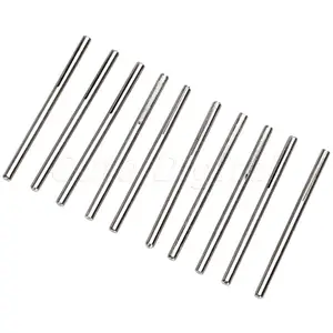 Набор оправков для наждачной бумаги, 10 шт., 18 дюйма, 3 мм, хвостовик, длинный абразивный держатель, стержень, резной заостренный стержень для вращающегося шлифовального станка Dremel, 50 мм