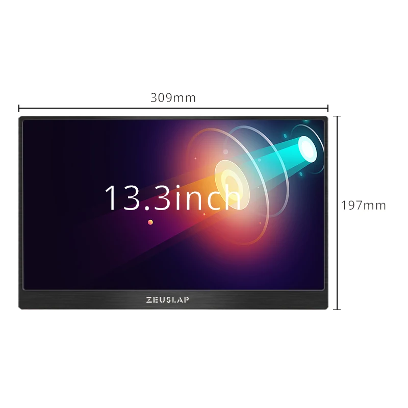 Лидер продаж 13,3 дюймовый монитор HDMI 1080P тип-c светодиодный монитор ПК для PS4/xbox/Switch/PC/Android новое поступление - Цвет: 13.3inch