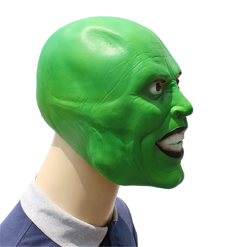 Маска на Хэллоуин LePy костюм Джима карри зеленая маска для косплея маскарадный