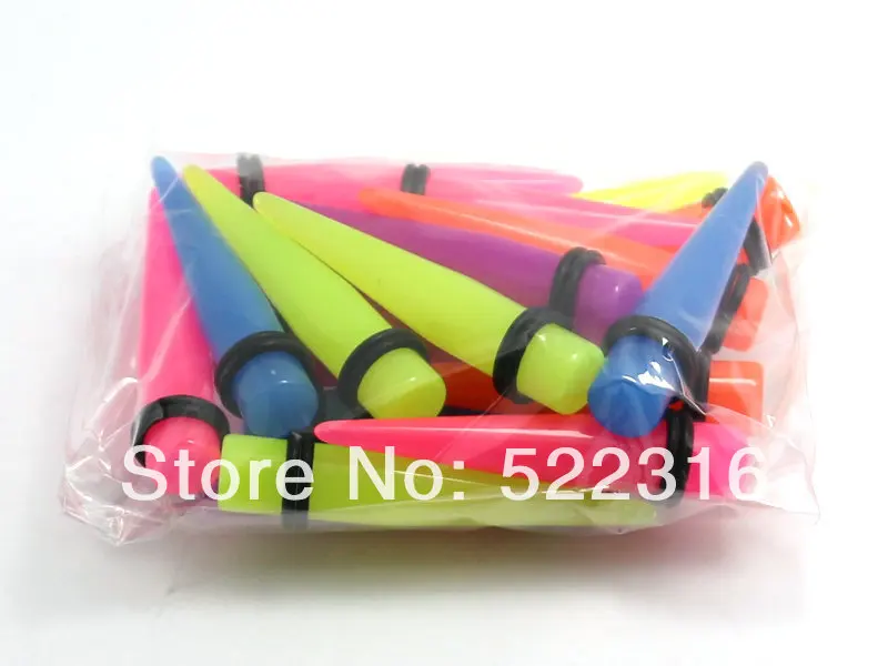 Бесплатная доставка пирсинг тела ювелирные изделия Акриловые светится в темноте