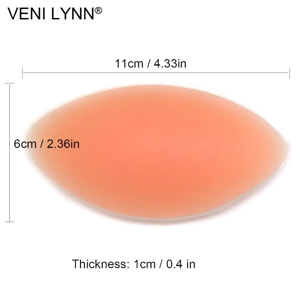 VENI LYNN Removable Beige Samll Silicone Bra Padding Push Up Pads Skin Breast Inserts Chest Bust Enhancers for Bikini Swimsuit | Женская