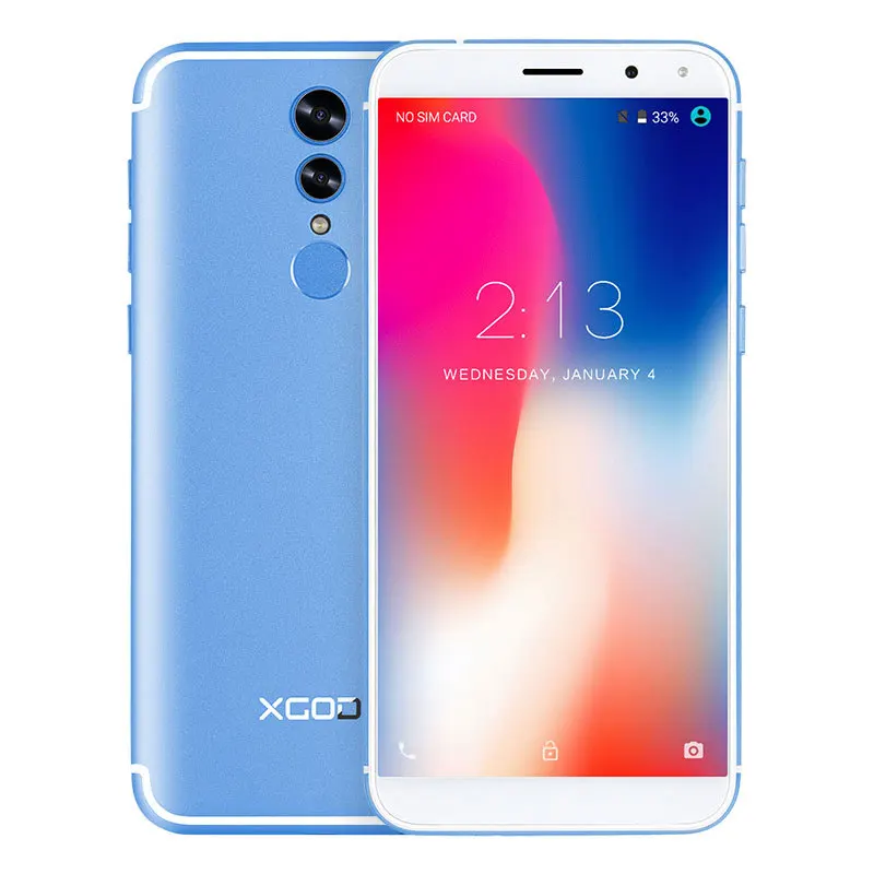 Blue XGODY S12 5,72 дюймов 18:9 4G LTE Разблокировка мобильного телефона Лицо ID MTK6737 четырехъядерный 1+ 16 Android 7,0 Nougat смартфон мобильный телефон сенсорный - Цвет: Blue