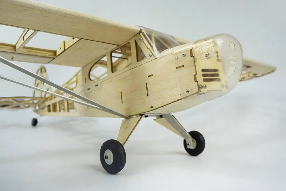 Новинка Piper J3 Cub 1200 мм размах крыльев самолетик из пробкового дерева модели RC строительные игрушки деревянная модель/деревянный самолет