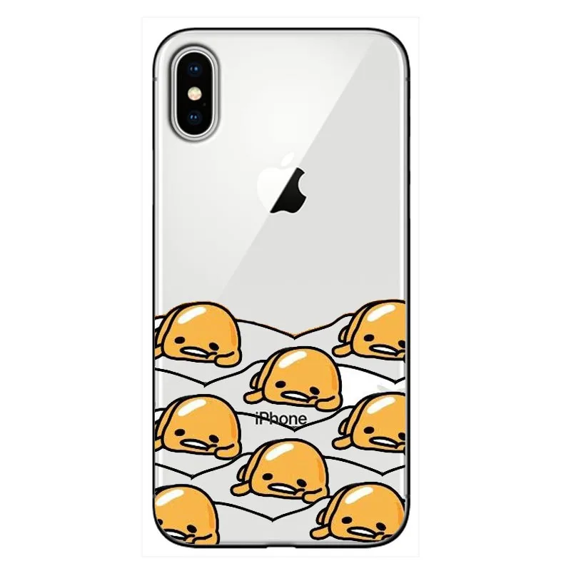 Милый мягкий силиконовый чехол для телефона из смешной Гудетама с мультяшным