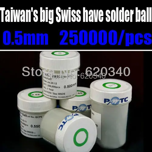 

Free Shipping Big bottle BGA Leaded solder ball pewter beads 0.5mm 250,000 bga solder ball