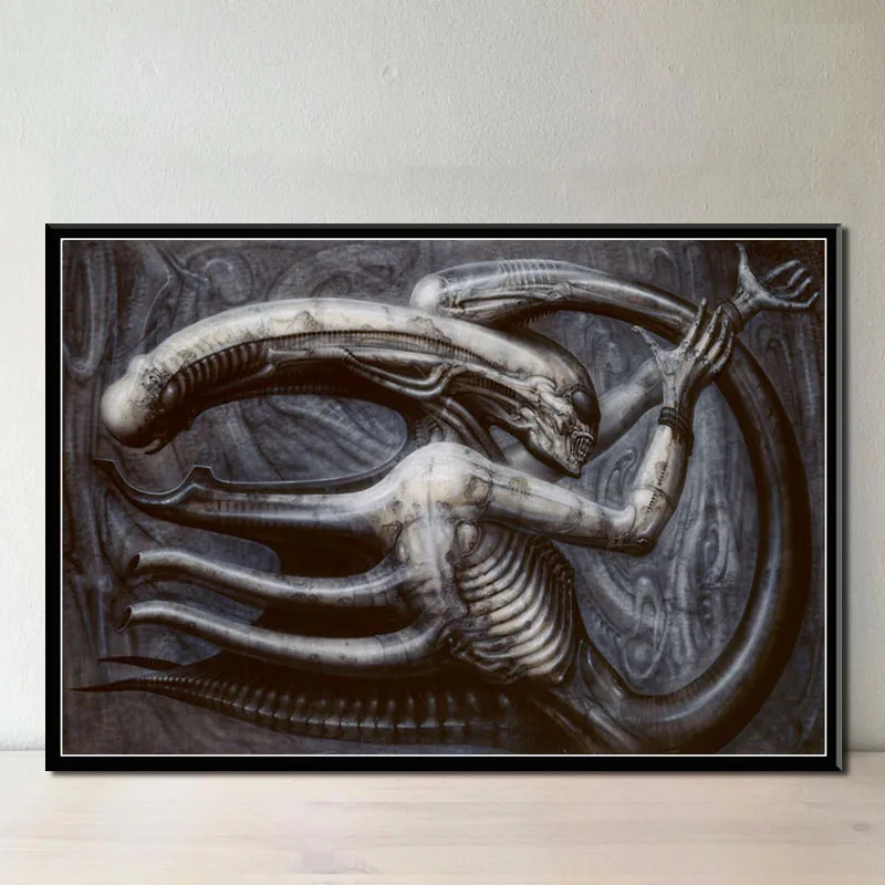 P723 Hr Giger Li II классический ужас инопланетянин фильм художественная Живопись
