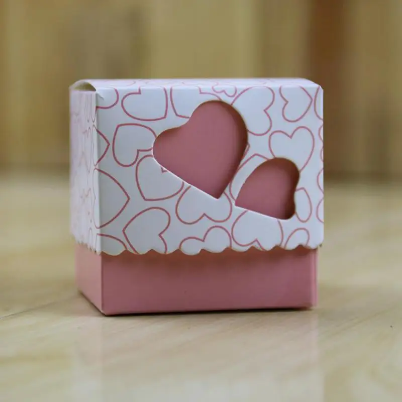 100 шт. коробка для конфет в форме сердца винтажные свадебные подарки гостей