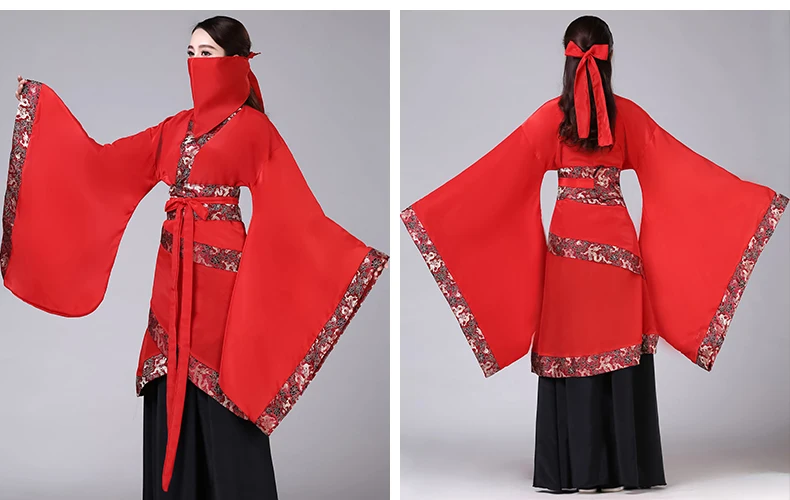 Китайская народная танцевальная одежда Hanfu платье Женский Классический Национальный Костюм Традиционный китайский древний костюм принцессы для выступлений