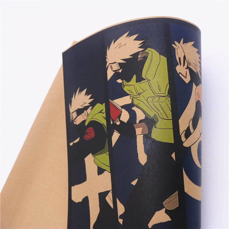 Наруто классический японский мультфильм комиксов крафт-бумага плакат ВИНТАЖНЫЙ
