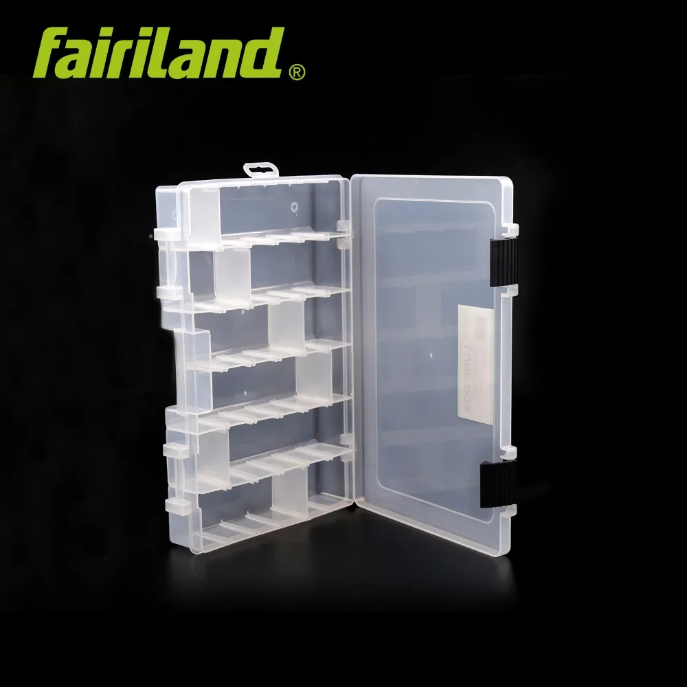 Коробка для приманки Fairiland с 21 регулируемыми перегородками прозрачные коробки