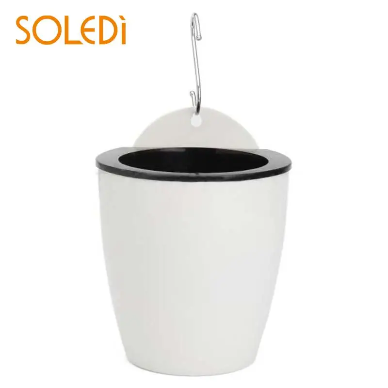 Self Watering Plant Flower Pot Wall Hanging Plastic Planter Basket Home Garden