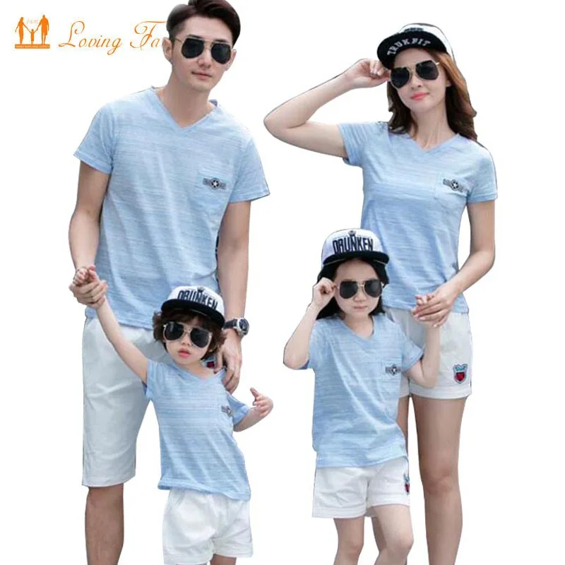 Семейный образ Новинка лета 2021 одинаковая семейная одежда наряды для мамы сына