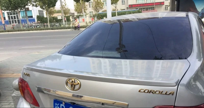 2007 до 2013 года Corolla пластиковый задний нижний Спойлер ABS дефлектор Резиновая полоса Спойлеры внешняя отделка