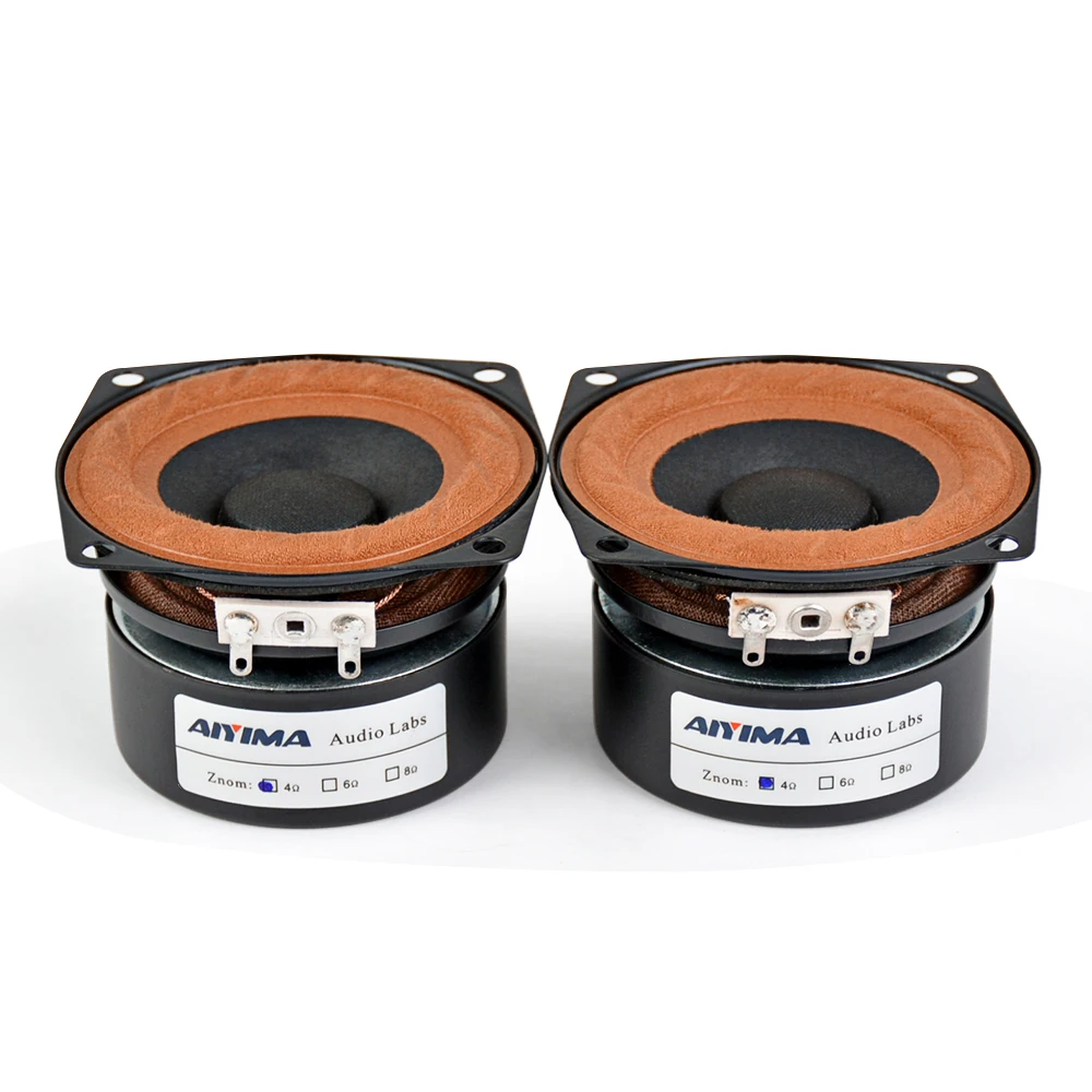 AIYIMA 2 шт 2,5 дюймов 15 Вт аудио портативный динамик s 4Ohm 8Ohm полный диапазон Hifi бас мини-динамик DIY для домашнего кинотеатра