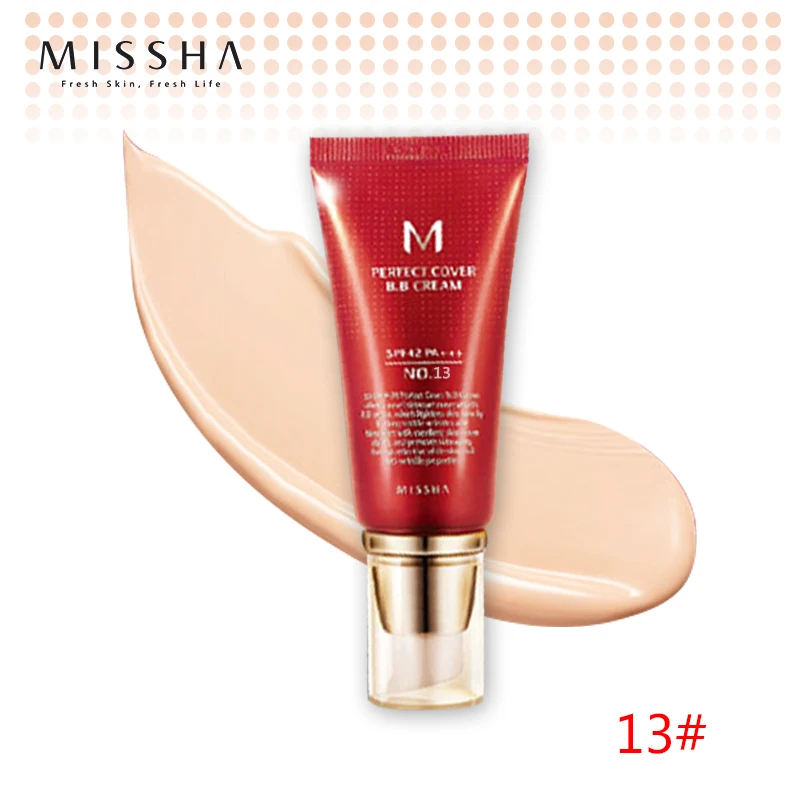 Лучшая корейская косметика MISSHA M идеальное покрытие BB крем 50 мл SPF42 PA + (NO.13 ярко